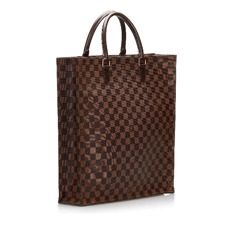 Louis Vuitton crossbody bags with a woven leather strap for textureLouis Vuitton Damier Ebene Sac Plat (yOzQeM)