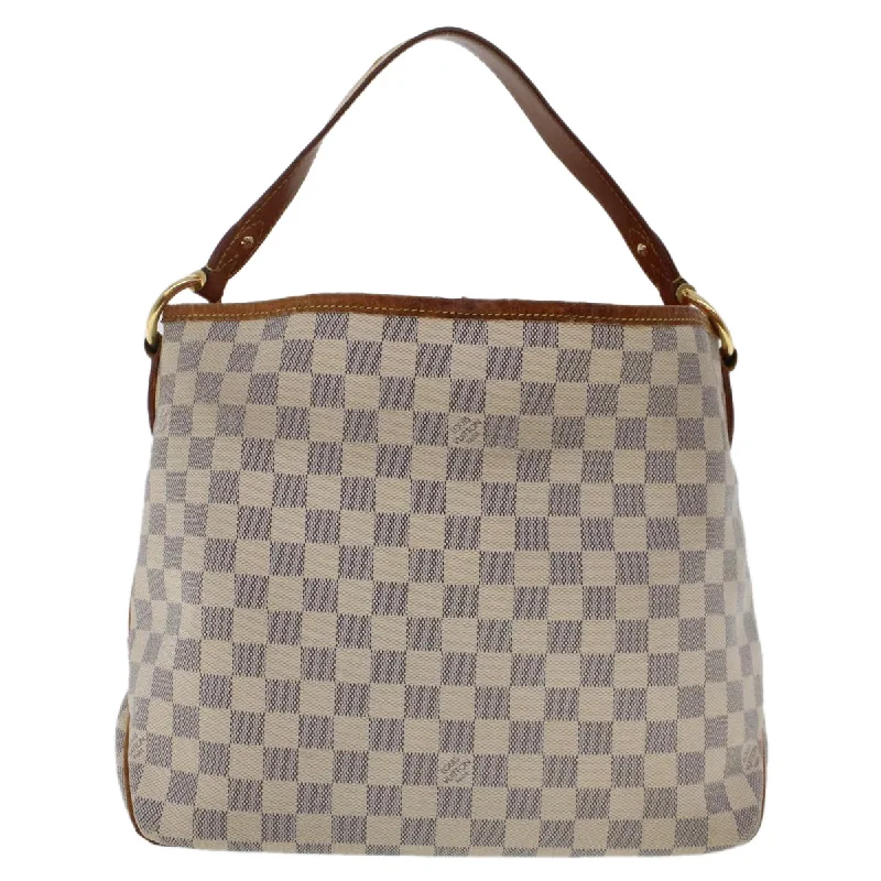 Louis Vuitton Twist bags with a contrast - colored interior for visual interestLOUIS VUITTON Damier Azur Delightful PM Shoulder Bag N41447 LV Auth 47155