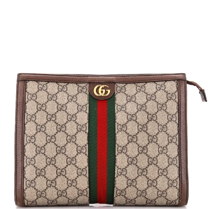 Women Gucci bags with a detachable mobile phone holderOphidia Pouch GG Coated Canvas Medium