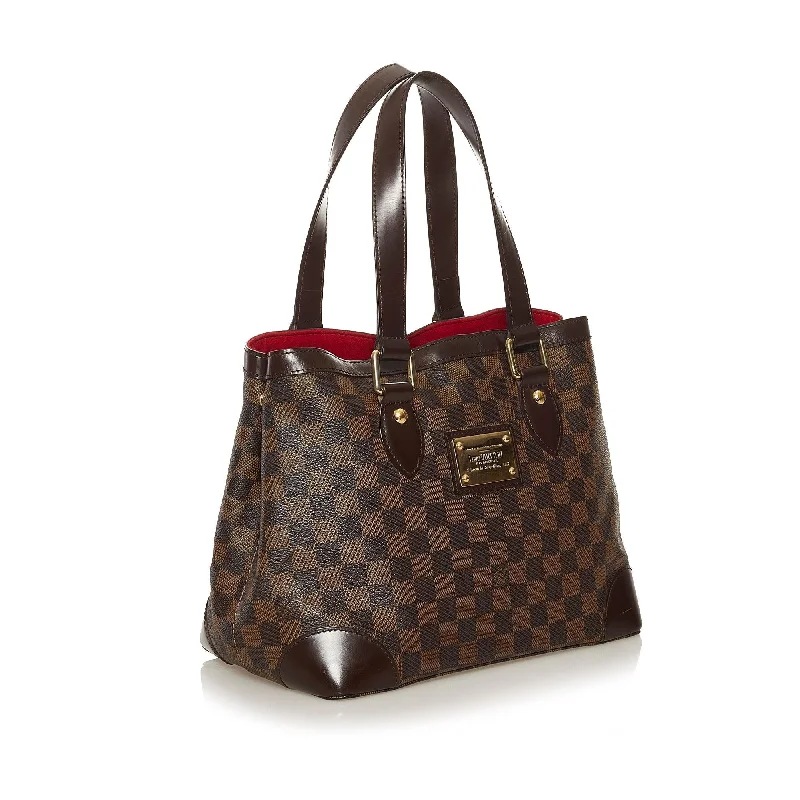 Louis Vuitton bags with a zip - around closure for enhanced securityLouis Vuitton Damier Ebene Hampstead PM (36743)