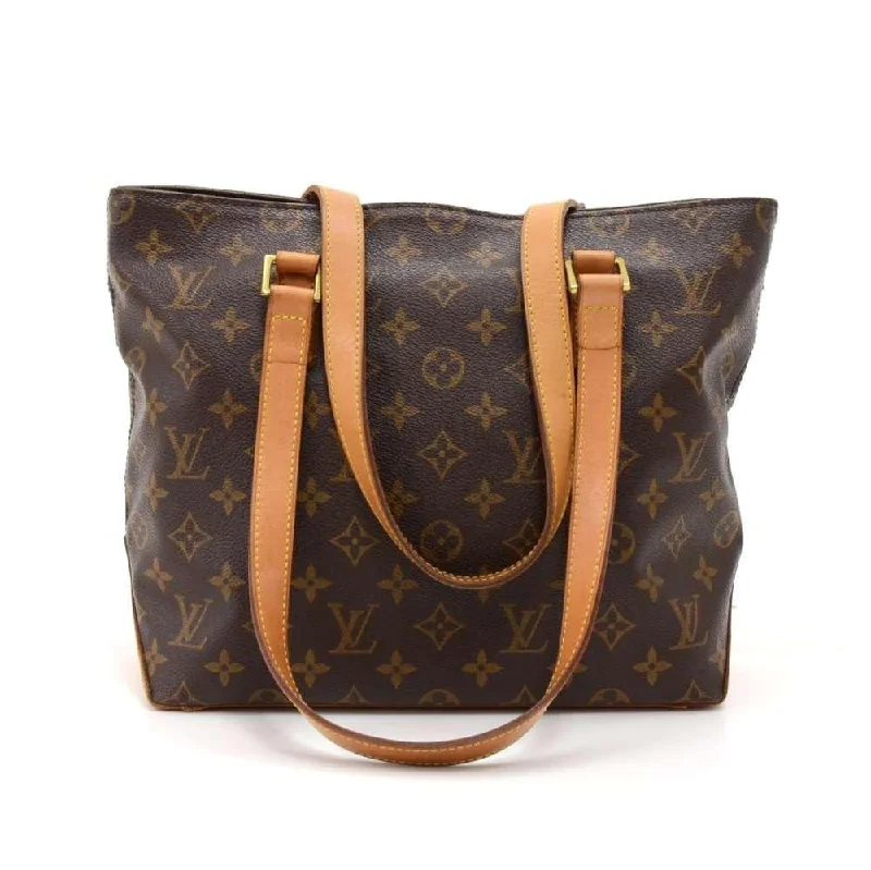 Louis Vuitton bags with a chain - link trim and a leather body for a modern edgeCabas Piano Monogram Canvas Shoulder Bag