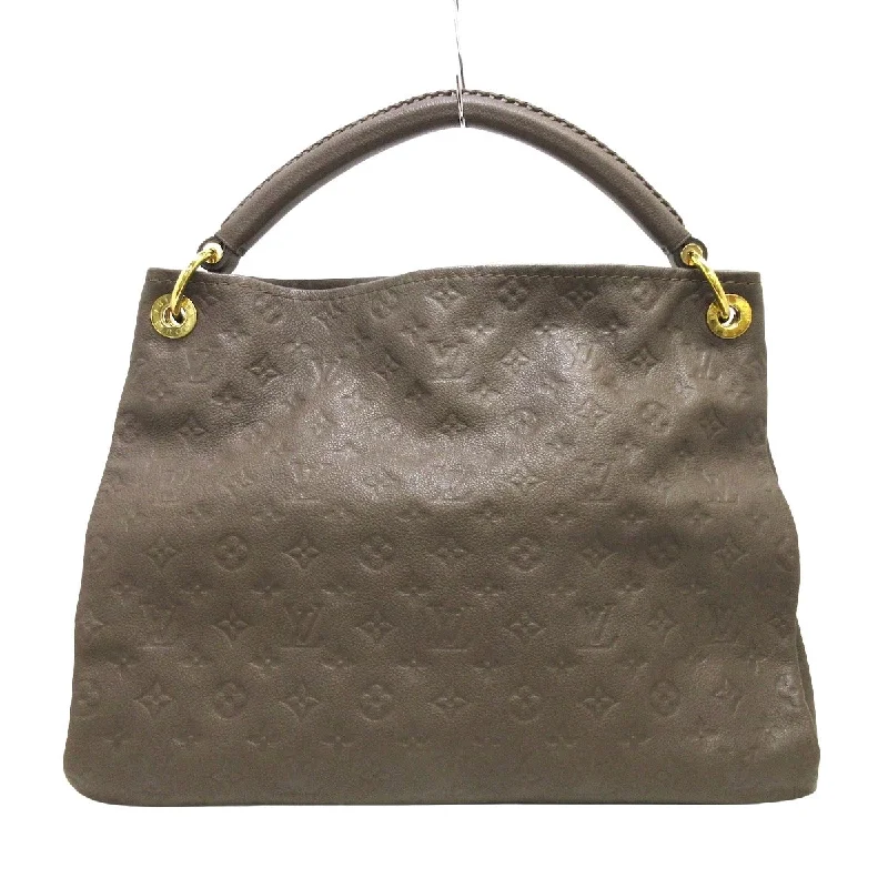 Louis Vuitton handbags with a back - zip pocket for storing valuablesLouis Vuitton Brown Leather Artsy handbag bag