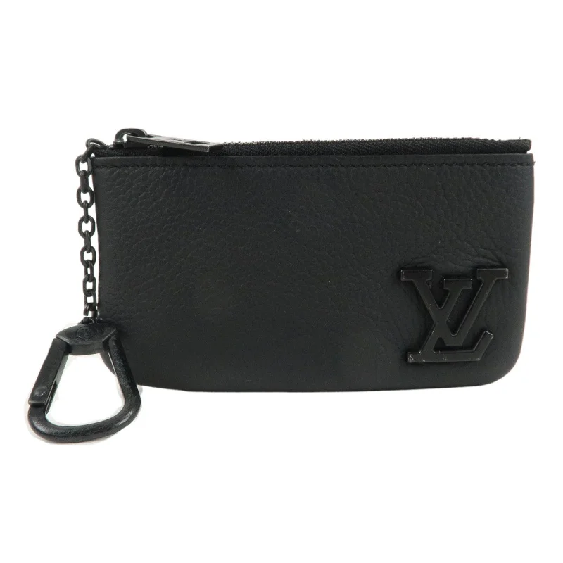 Louis Vuitton backpacks with a hidden back pocket for securityLouis Vuitton Aerogram Pochette Cles Coin Case Noir M81031