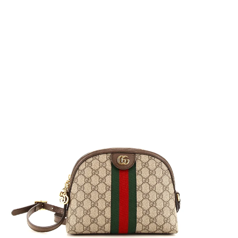 Gucci handbags for women with a metal - framed claspOphidia Dome Shoulder Bag GG Coated Canvas Small