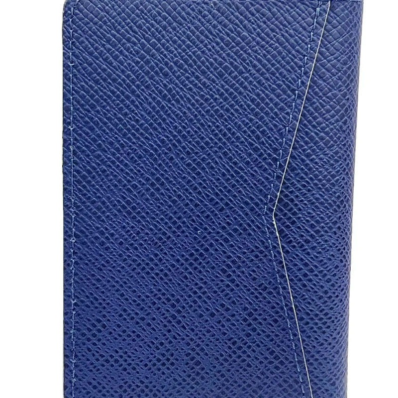 Ladies Louis Vuitton Petite Malle bags in a pastel color for a soft lookLOUIS VUITTON Organizer de Bosch M30379 RA3169 Taiga Cobalt Card Case Men's Women's