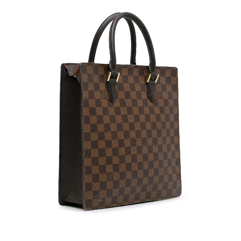 Louis Vuitton tote bags with a water - resistant coating for outdoor useLouis Vuitton Damier Ebene Sac Plat (XSbneV)