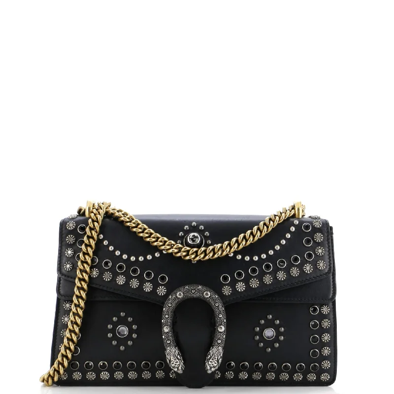 Gucci tote bags for women with a spacious interiorDionysus Bag Studded Leather Small