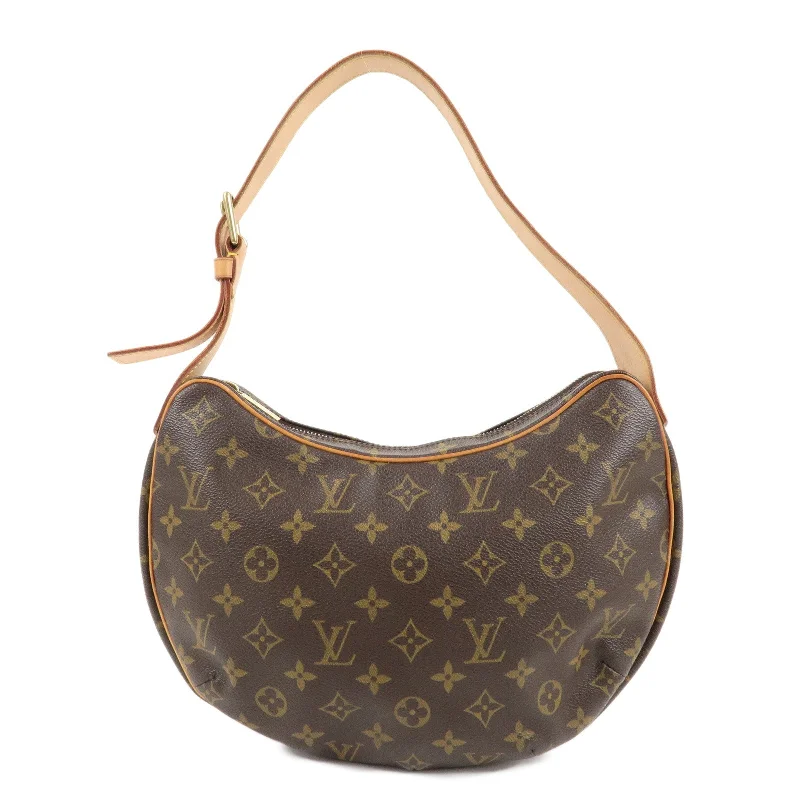 Louis Vuitton bags with a zip - around closure for enhanced securityLouis Vuitton Monogram Croissant MM Shoulder Bag Hand Bag M51512