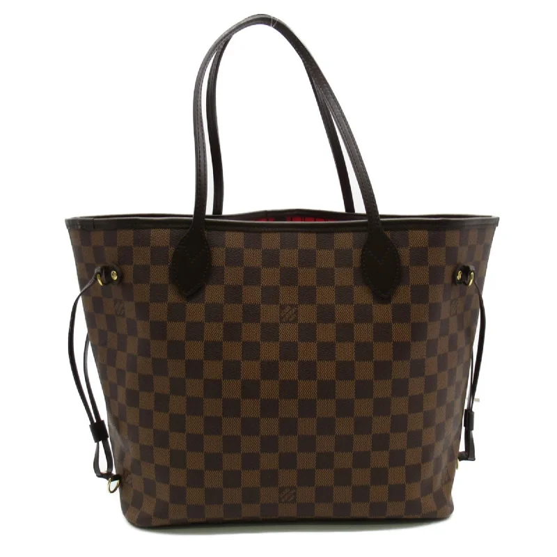 Louis Vuitton backpacks with a padded laptop compartment for travelLouis Vuitton Neverfull MM Tote Bag Brown Ebene Damier PVC coated canvas N51105