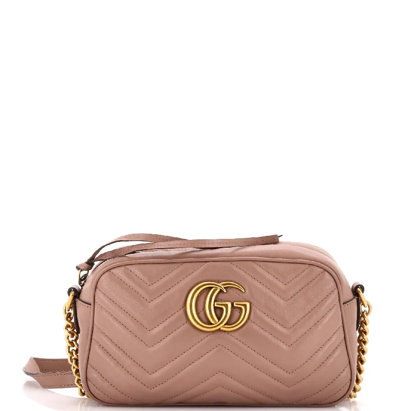 Gucci Marmont bags for women with a contrast - colored interiorGG Marmont Shoulder Bag Matelasse Leather Small