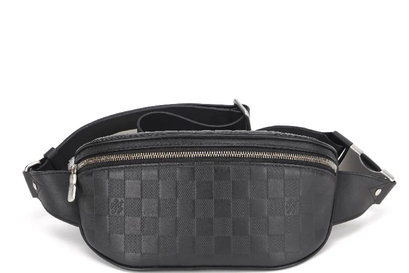 Louis Vuitton Alma bags featuring the signature top - handle designLOUIS VUITTON N40298 CAMPUS DAMIER INFINI LEATHER BUMBAG SILVER HARDWARE, WITH DUST COVER & BOX