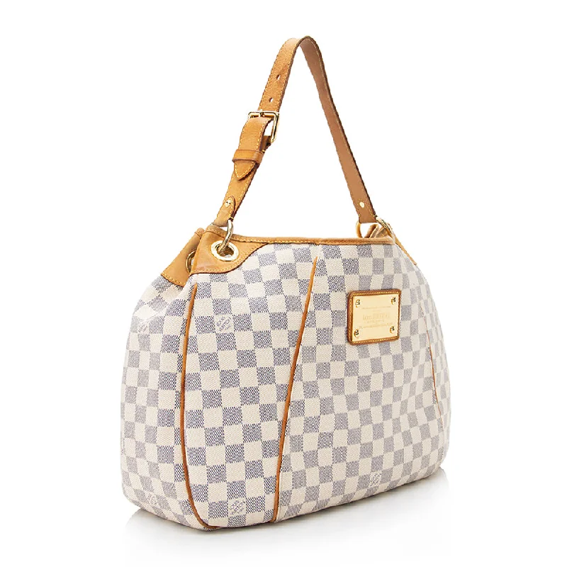 Louis Vuitton crossbody bags with a keychain holder for practicalityLouis Vuitton Damier Azur Galliera PM Shoulder Bag (SHF-21017)