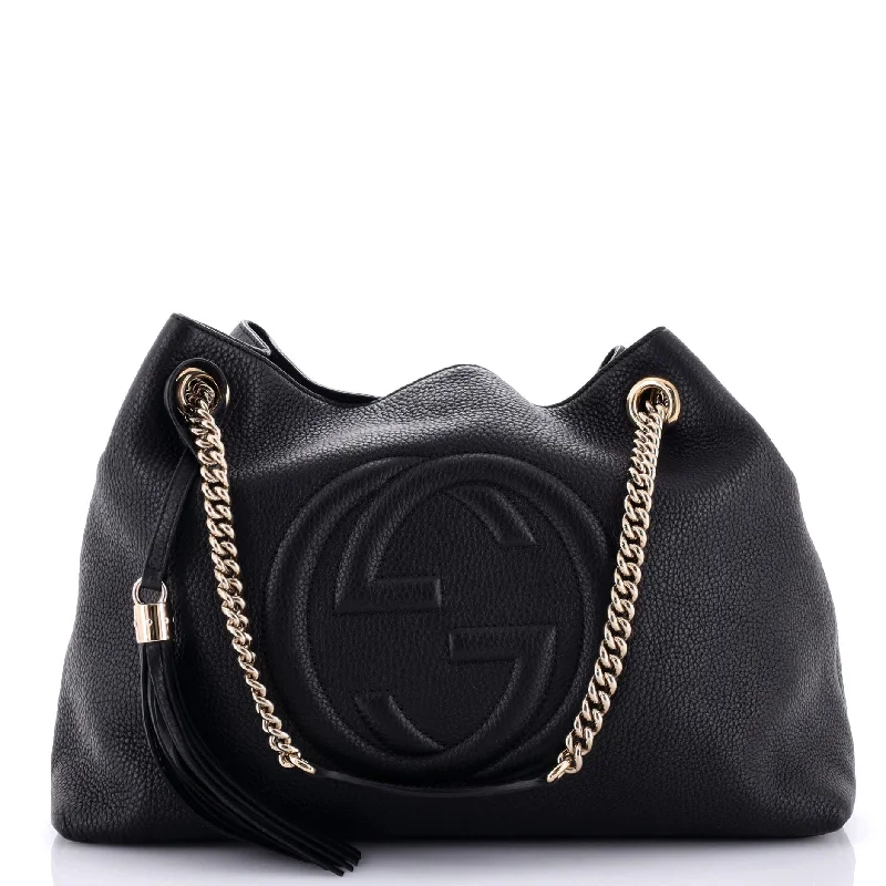 Gucci backpacks for women with a padded laptop compartmentSoho Chain Strap Shoulder Bag Leather Medium