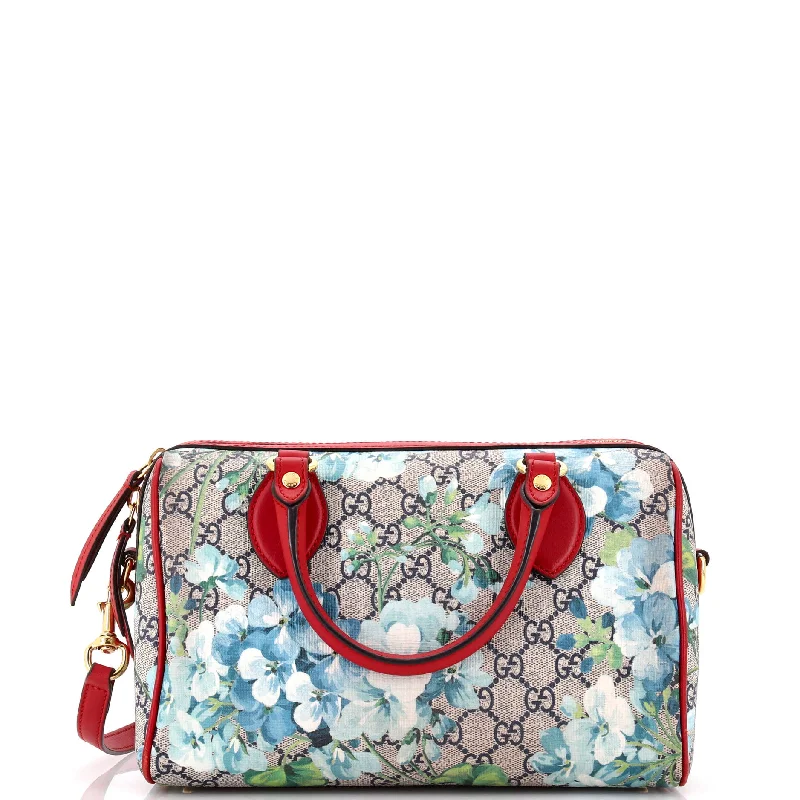 Gucci handbags for women with a beaded trimConvertible Boston Bag Blooms Print GG Coated Canvas Small