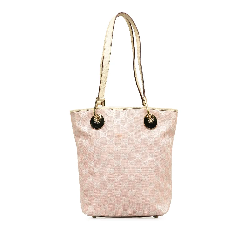 Ladies Gucci Dionysus bags with a star - shaped charmPink Gucci GG Canvas Eclipse Tote Bag