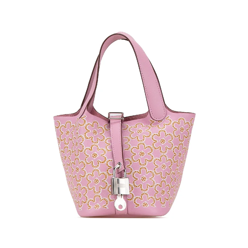 Versatile Hermes Arceau Bags for Different OccasionsPink Hermès Micro Swift Lucky Daisy Picotin Lock 14 Handbag