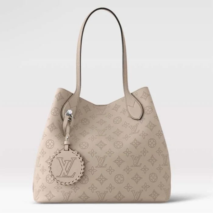 Louis Vuitton backpacks with a sleek, minimalist design for styleLouis Vuitton LV Women Blossom MM Tote Bag Beige Mahina Perforated Calfskin Leather