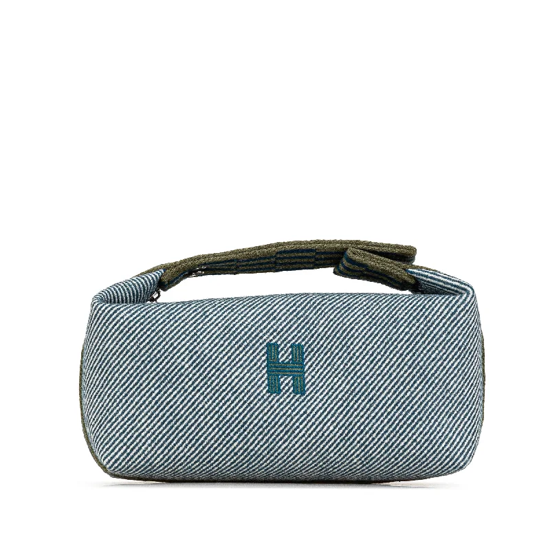 High - End Hermes Jypsiere Bags for the Fashion - ForwardBlue Hermès Wool Bride A Brac PM