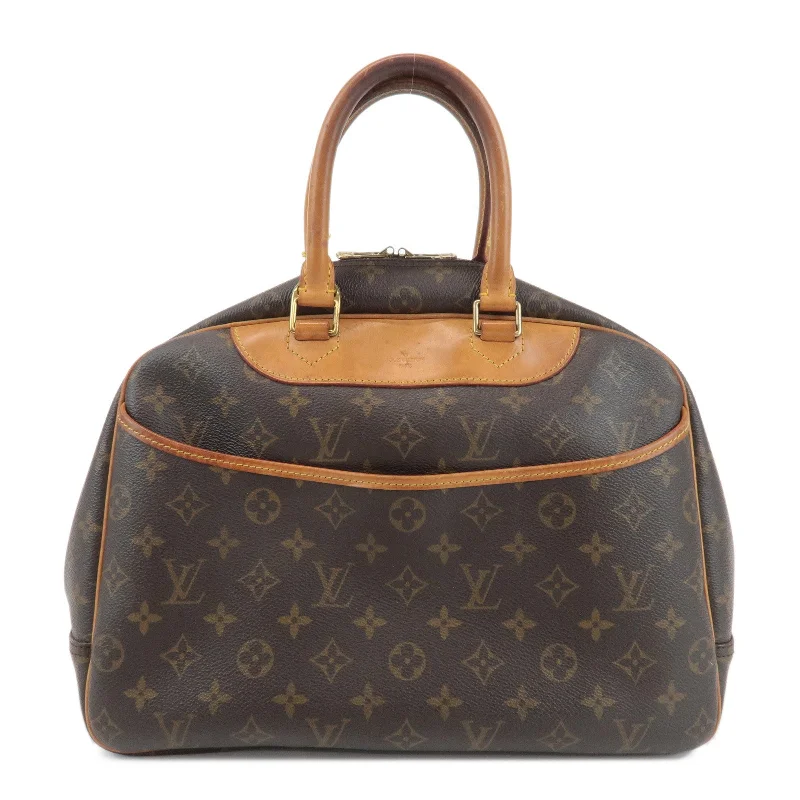 Ladies Louis Vuitton shoulder bags with a wide - width strap for comfortLouis Vuitton Monogram Deauville Hand Bag Brown M47270