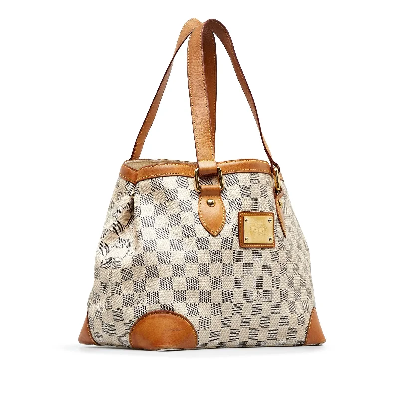 Ladies Louis Vuitton Capucines bags with gold - toned hardwareLOUIS VUITTON Damier Azur Hampstead PM Tote Bag