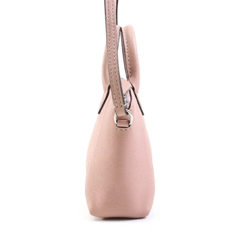 Louis Vuitton crossbody bags with a keychain holder for practicalityLOUIS VUITTON Crossbody Shoulder Bag Handbag Nano Lock It Leather Pink Beige Women's M61256