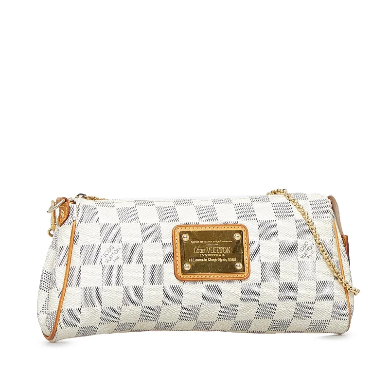 Louis Vuitton bags with a zip - around closure for enhanced securityLouis Vuitton Damier Azur Eva (SHG-Yh9koN)