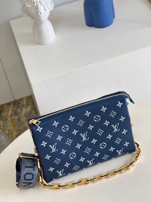 Louis Vuitton tote bags with a spacious interior and multiple pocketsLouis Vuitton Coussin PM Bag