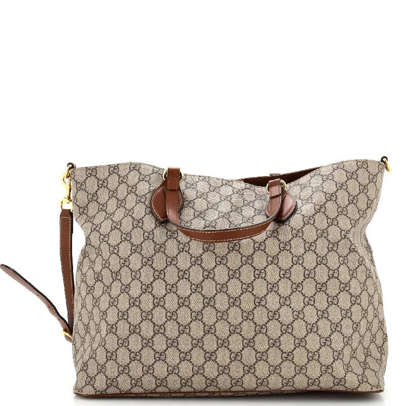 Gucci Marmont bags for women with gold - toned hardwareConvertible Soft Tote GG Coated Canvas Medium