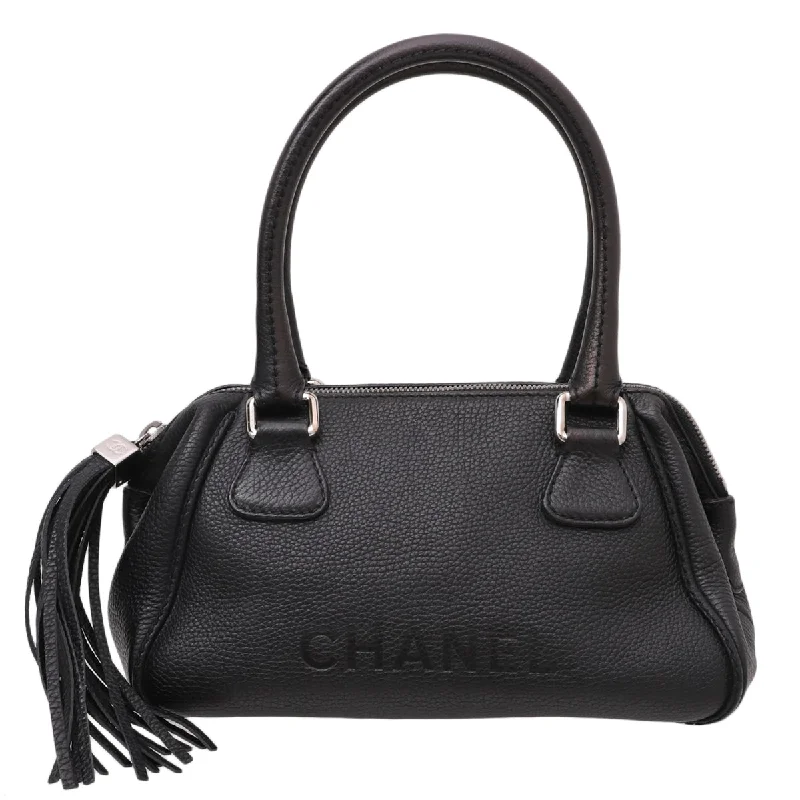 Chanel Limited Edition Handbag for CollectorsChanel Black Lax Tassel Bowler Bag