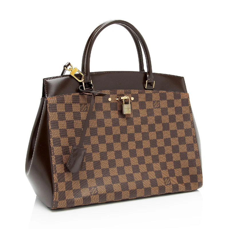 Louis Vuitton crossbody bags with adjustable shoulder straps for comfortLouis Vuitton Damier Ebene Rivoli MM Satchel (bCGQiy)