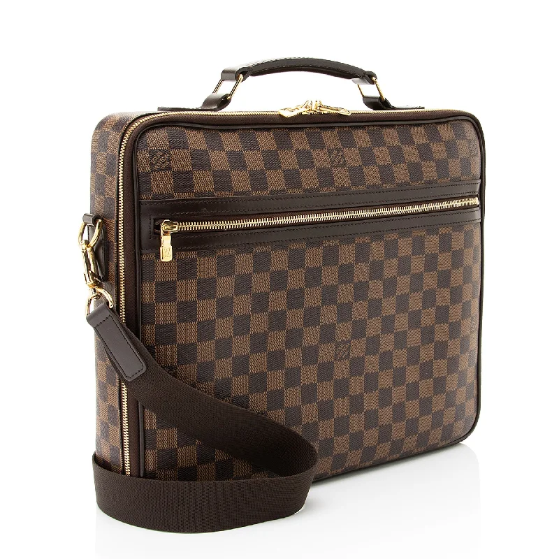 Ladies Louis Vuitton handbags with a detachable coin purse insideLouis Vuitton Damier Ebene Sabana Laptop Briefcase (RqQFsf)