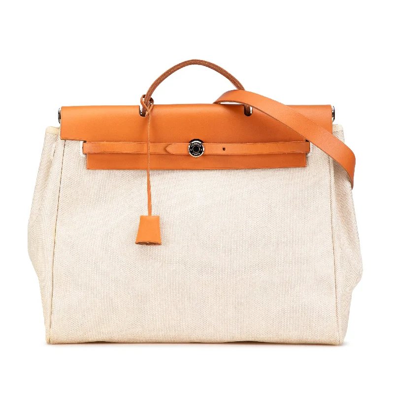 Hermes Evelyne Bags with Adjustable Shoulder StrapsBrown Hermès Toile Herbag MM Satchel