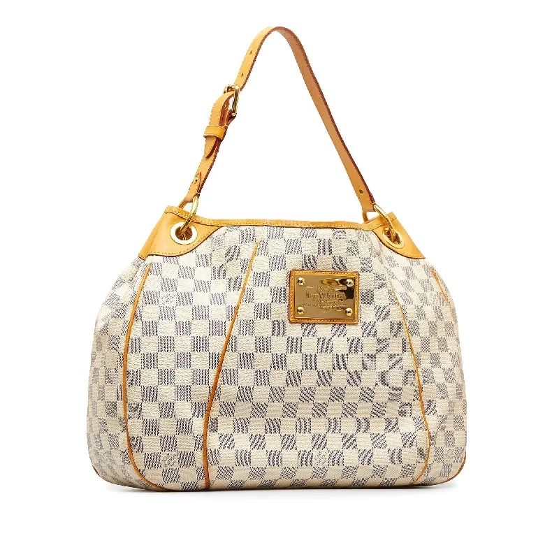 Louis Vuitton bags with a detachable mobile phone holder for convenienceLOUIS VUITTON Damier Azur Galliera PM Shoulder Bag