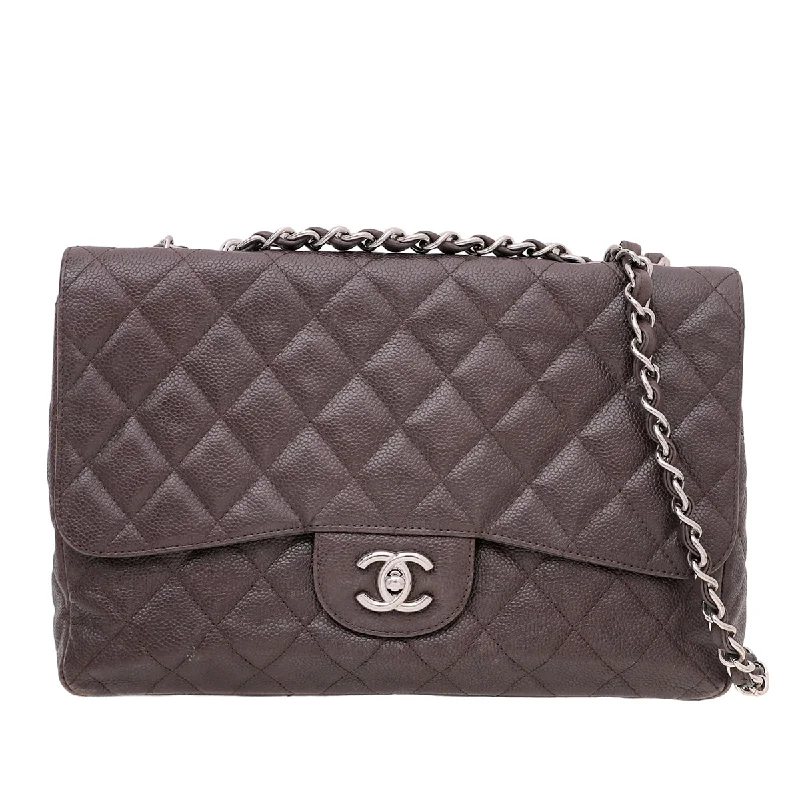 Chanel Handbag with Adjustable Strap for ComfortChanel Brown Classic Single Flap Bag