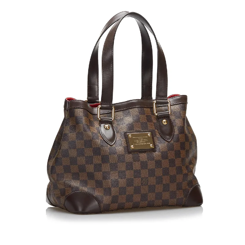 Louis Vuitton tote bags with a spacious interior and multiple pocketsLouis Vuitton Damier Ebene Hampstead PM (37141)