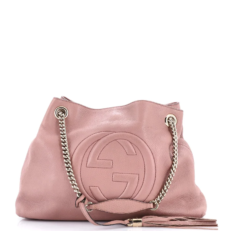 Gucci backpacks for women with a padded laptop compartmentSoho Chain Strap Shoulder Bag Leather Medium