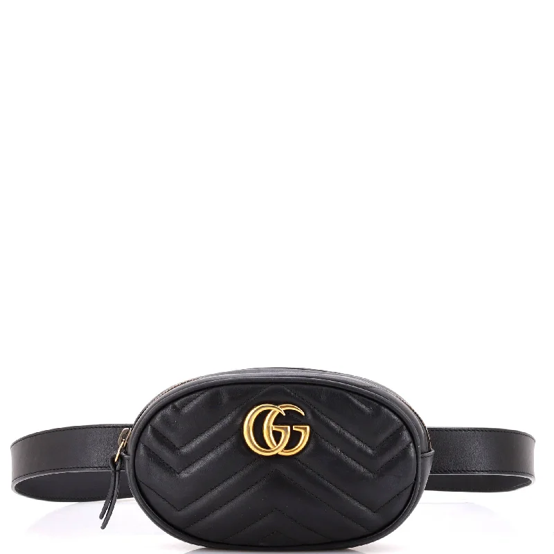 Ladies Gucci Dionysus bags with a detachable shoulder strapGG Marmont Belt Bag Matelasse Leather