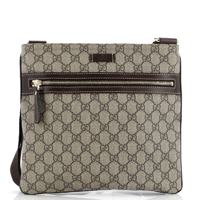 Gucci Dionysus bags for women with tiger - head claspsFlat Messenger Bag GG Coated Canvas Medium