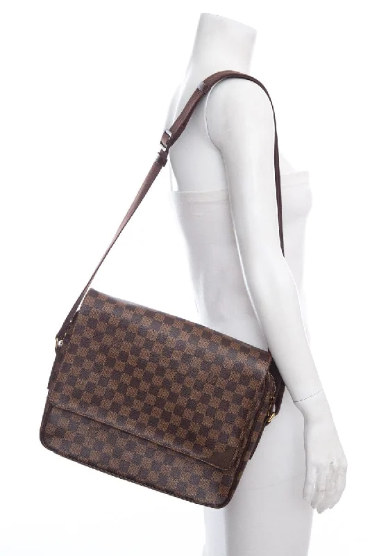 Louis Vuitton Capucines bags with smooth calfskin leather for luxuryLouis Vuitton Brown Damier Ebene Shelton Handbag