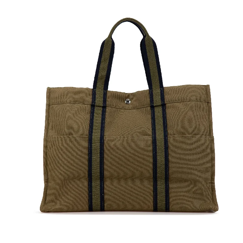 Ergonomic Hermes Etain Bags for Comfortable CarryingBrown Hermès Toile Fourre Tout GM Tote Bag