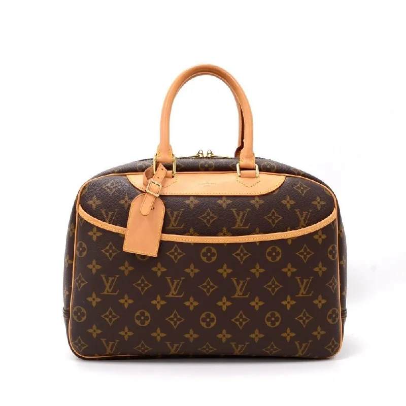 Louis Vuitton tote bags with a printed LV logo on the front for brand visibilityDeauville Monogram Canvas Handbag