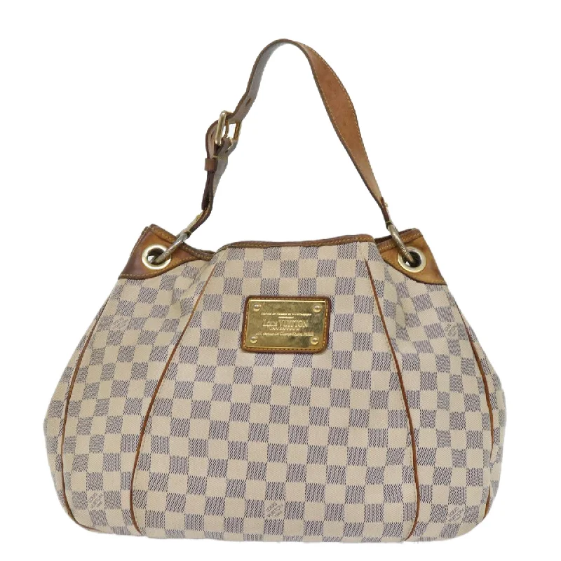 Louis Vuitton Neverfull bags with large capacity for everyday essentialsLOUIS VUITTON Damier Azur Galliera PM Shoulder Bag N55215 LV Auth 50037