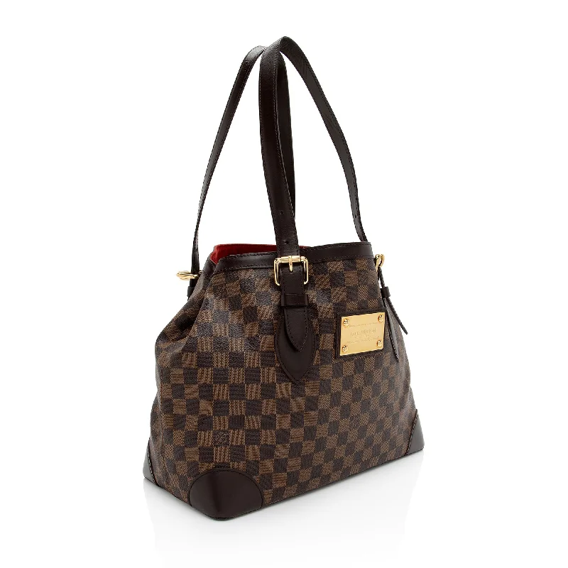 Louis Vuitton Alma bags with a monogram - embossed leather surfaceLouis Vuitton Damier Ebene Hampstead MM Tote (tcbGam)