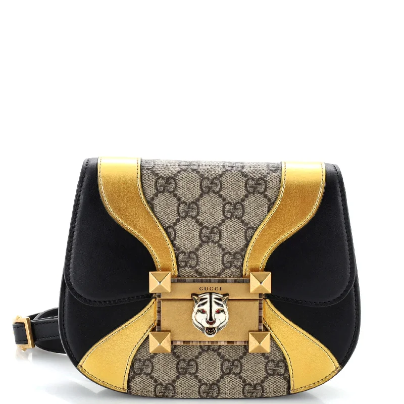 Women Gucci crossbody bags with a printed floral patternOsiride Shoulder Bag GG Coated Canvas and Leather Small