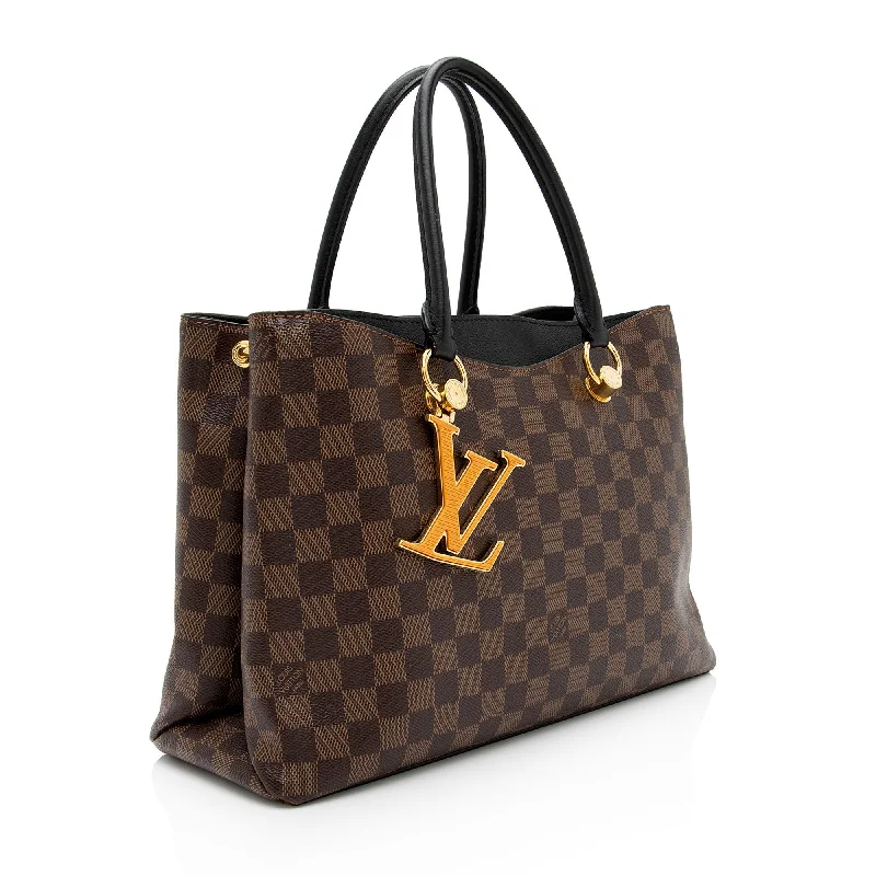 Louis Vuitton Alma bags with a monogram - embossed leather surfaceLouis Vuitton Damier Ebene Riverside Tote (3wS23h)