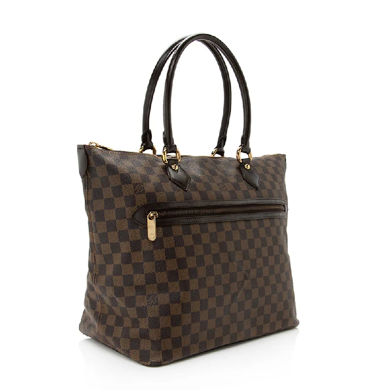 Louis Vuitton Neverfull bags with large capacity for everyday essentialsLouis Vuitton Damier Ebene Saleya GM Tote (19393)