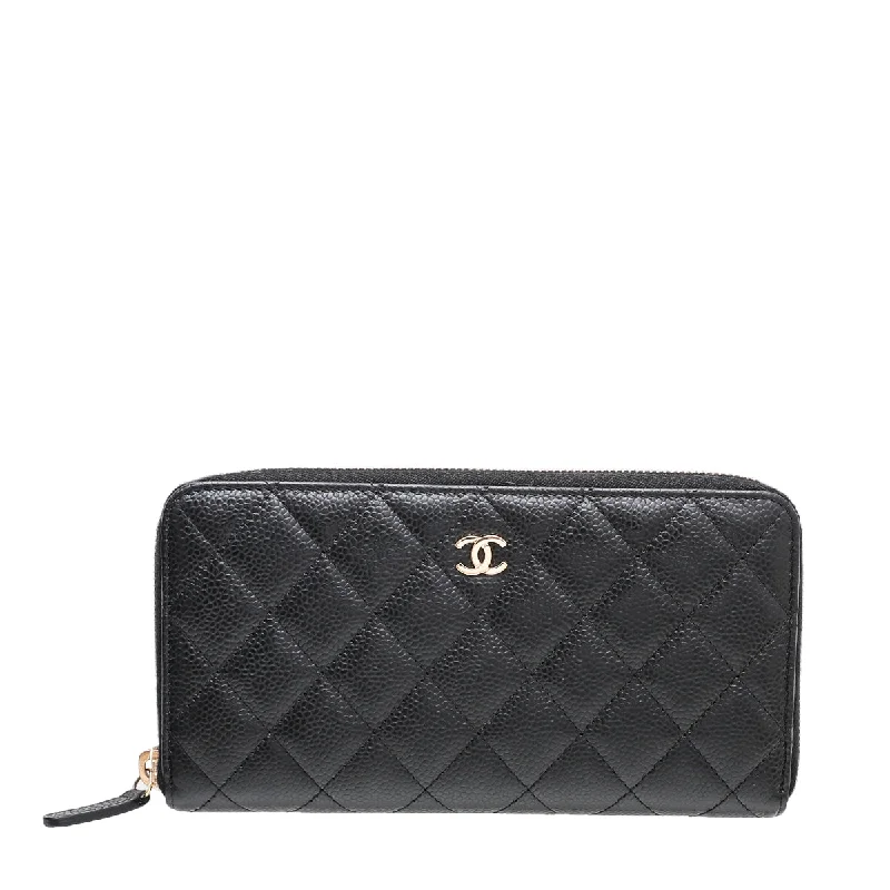 Chanel Colorful Handbag for Spring OutfitsChanel Black CC Classic Zip Around Wallet