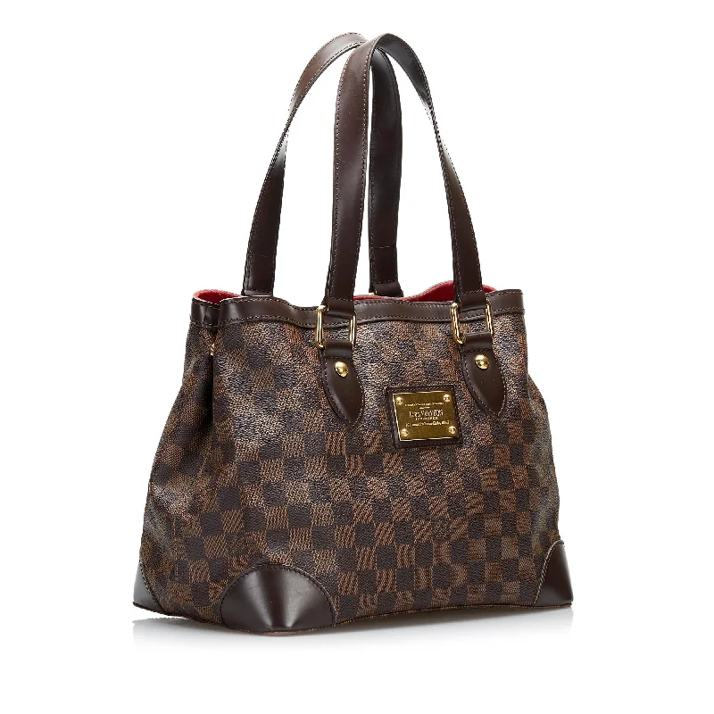 Louis Vuitton backpacks with a padded back panel for comfort during long - wearLouis Vuitton Damier Ebene Hampstead PM (JgCpdI)