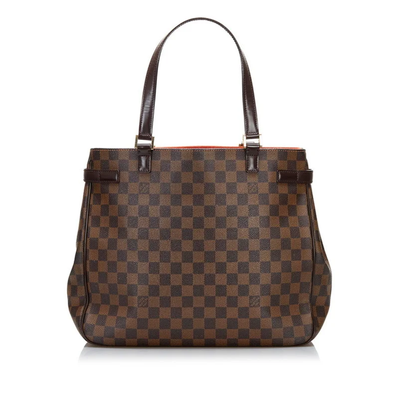 Medium - sized Louis Vuitton tote bags for work and shoppingLouis Vuitton Brown Canvas Uzes tote bag