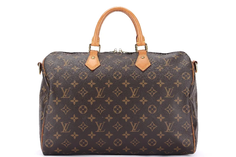 Louis Vuitton bags with a front - flap pocket for quick - access itemsLOUIS VUITTON M40392 SPEEDY BONDOULIERE 35 (RI1176) MONOGRAM CANVAS GOLD HARDWARE, WITH KEYS & LOCK, NO STRAP & DUST COVER